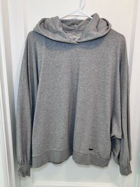 AllSaints Artia Gray Cotton Pullover Hoodie Sweatshirt Women’s Size M